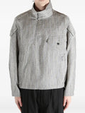 Kiko Kostadinov striped zipped jacket