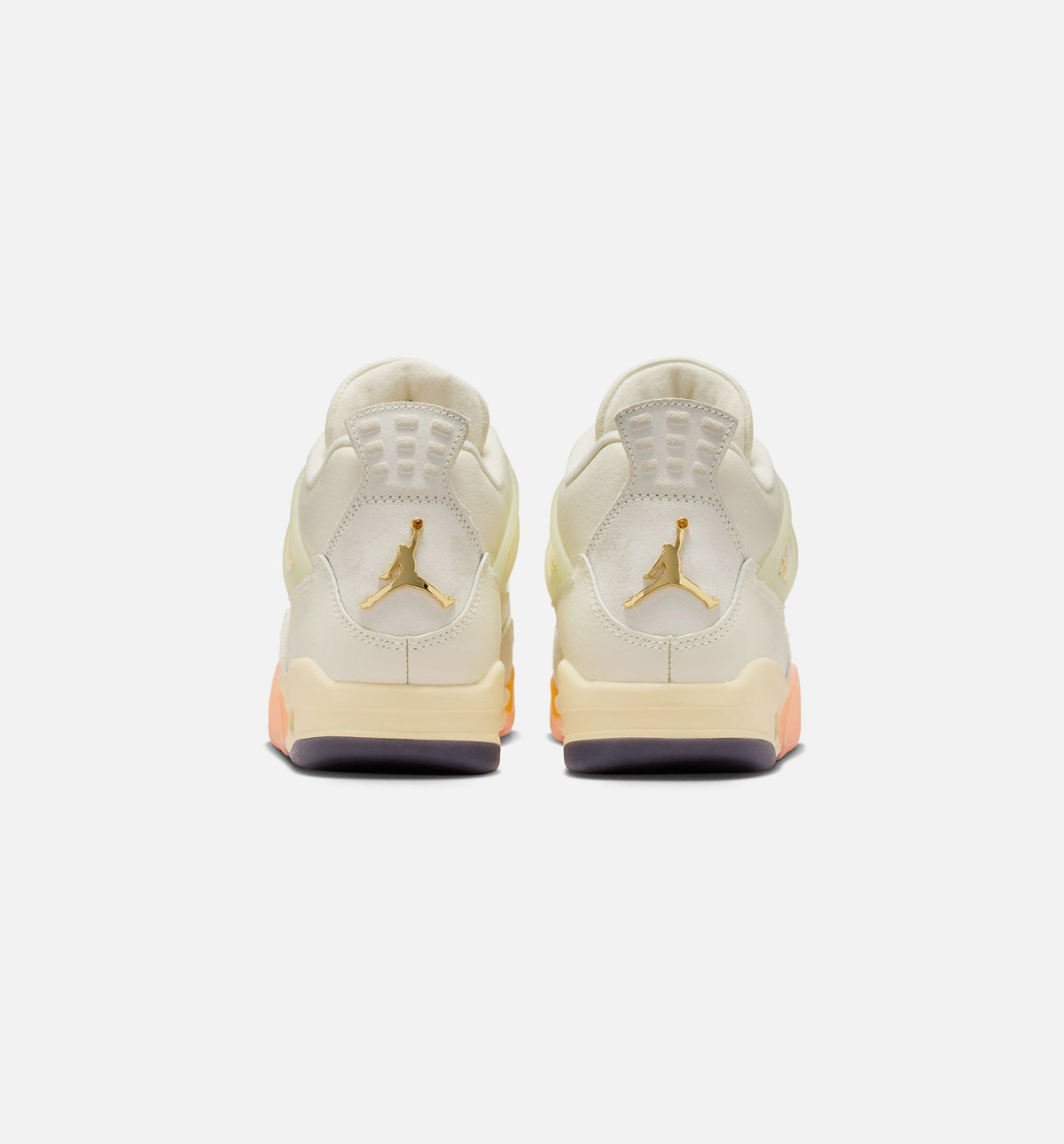 Air Jordan 4 Retro Birds of Paradise Women's Lifestyle Shoes - Coconut Milk/Metallic Gold/Bright Mango/Sundial/Black